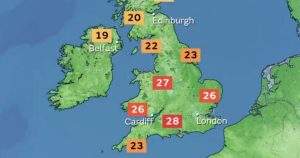 UK weather: Britain forecast ‘very warm’ heat blast with red hot 28C in just days