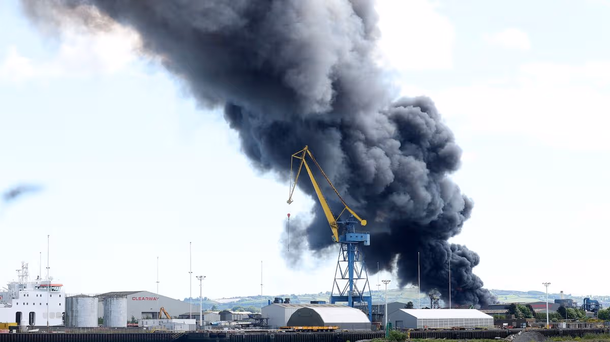 Belfast fire live: Titanic Quarter blaze seen for miles as locals told ‘avoid area’